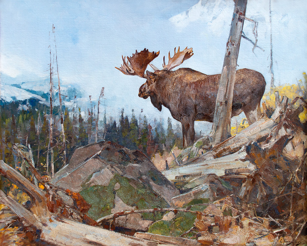 Carl Rungius, Alaskan Wilderness, oil on canvas