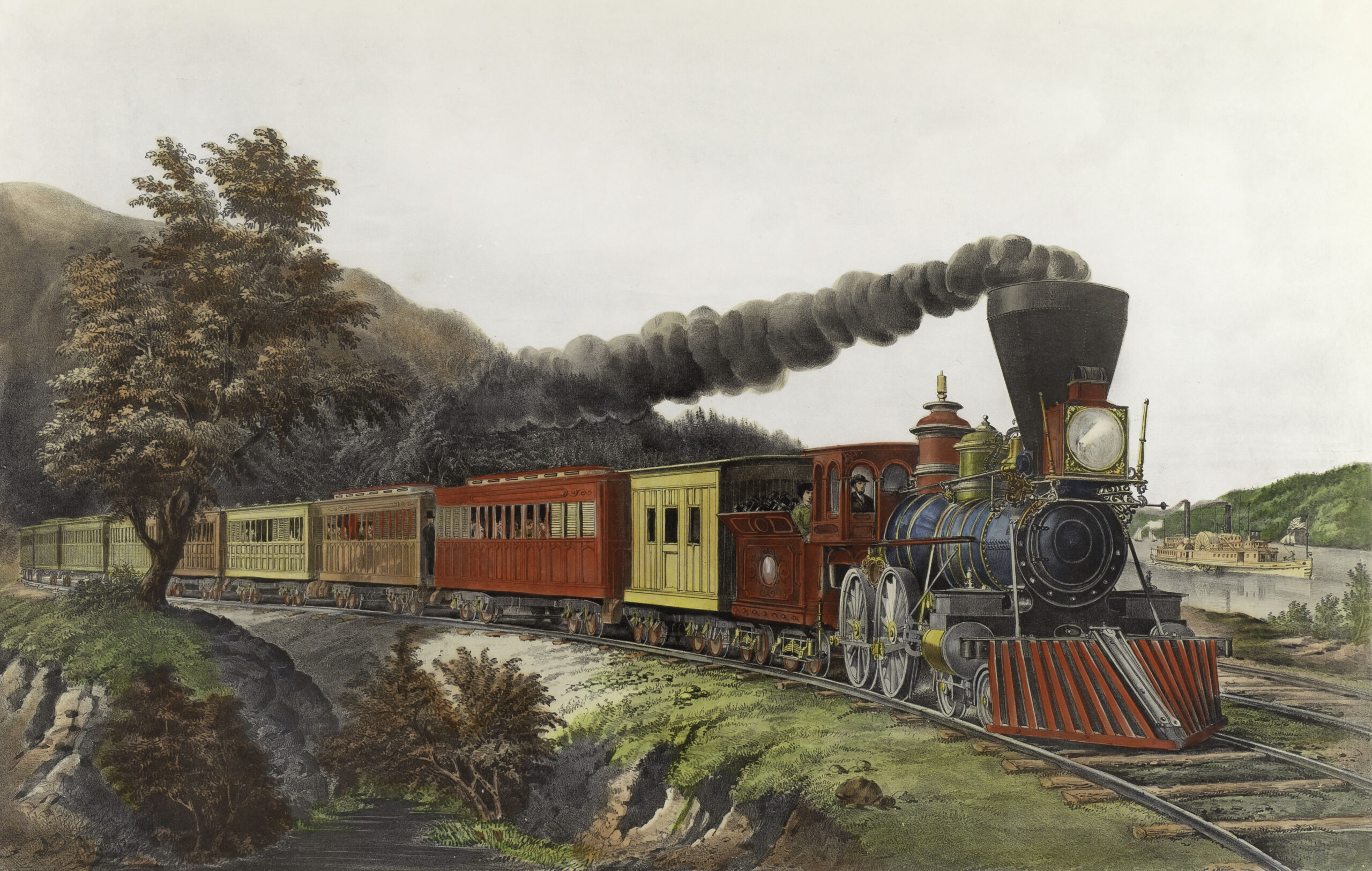 Fanny Flora Bond Palmer (1812-1876), American Express Train