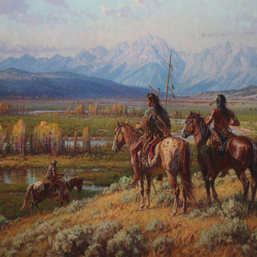 Grelle-Martin-1954-Scouts-on-the-Buffalo-Fork-oil-on-linen