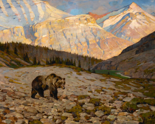 Rungius-Carl-1869-1959-Grizzly-Bear-oil-on-canvas