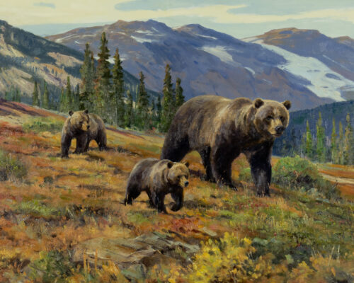 Ken Carlson (1937- ) The Next Generation Oil On Board