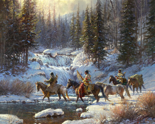 Martin Grelle (1954- ) Winter Quest, 2000 Oil On Canvas