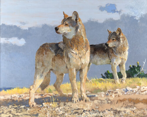 Bob Kuhn (1920-2007) Distant Sounds, 2006 Acrylic On Board 25 5/8 X 30