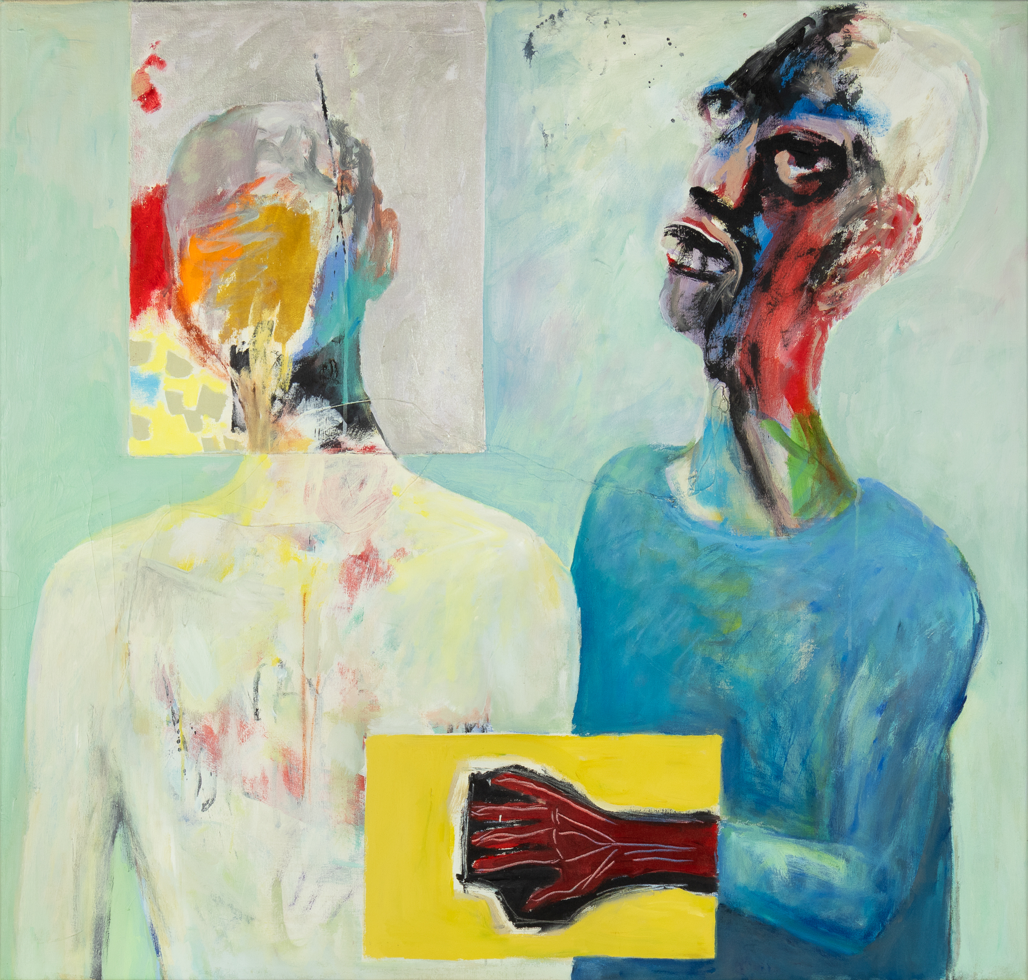 Harold Garde (1923-2022) Rib Raker, 1993/1995 acrylic on canvas 44 x 46