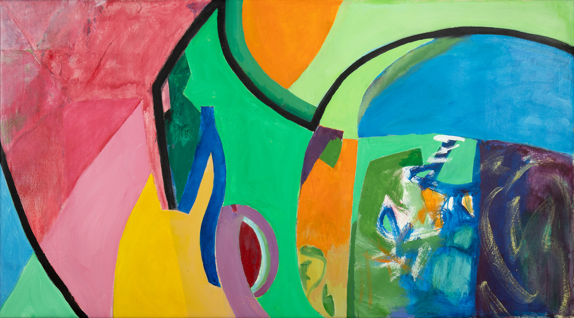 Harold Garde (1923-2022) Small Combo Jazz / Overtural, 2016, 2017, 2018 acrylic on canvas 40 x 72