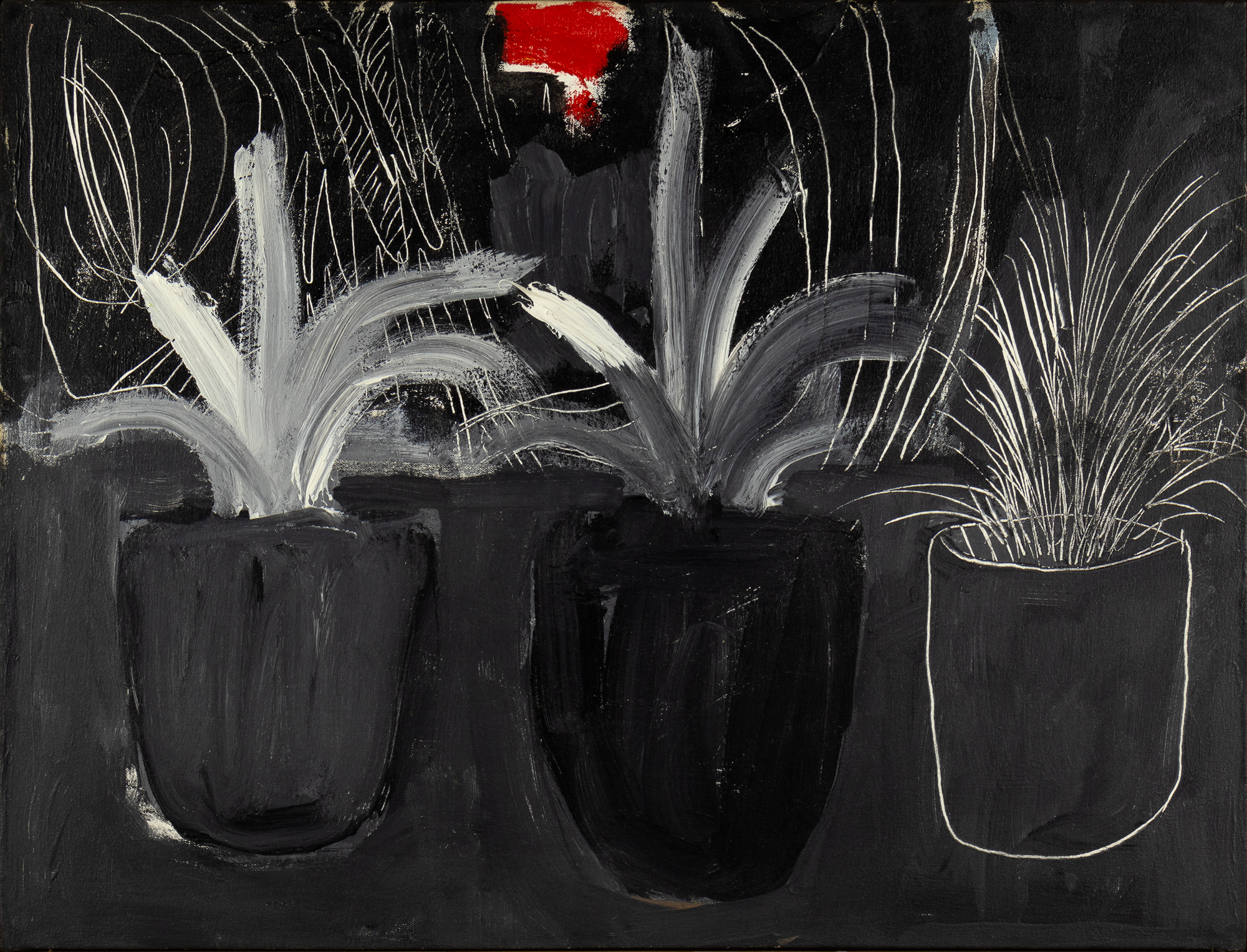 Harold Garde (1923-2022) Trinity, 2001 acrylic on canvas 26 x 34